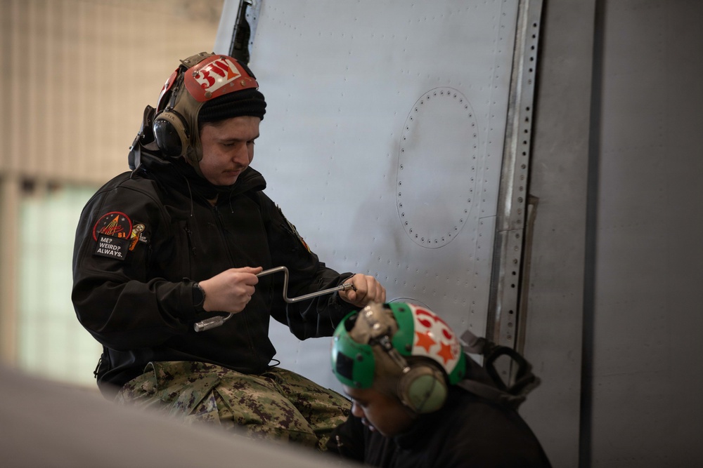 Strike Fighter Squadron (VFA) 34 Prepares for a Training Exercise