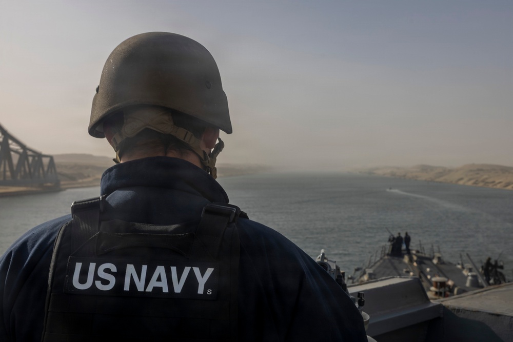 USS Delbert D. Black (DDG 119) Transits the Suez Canal