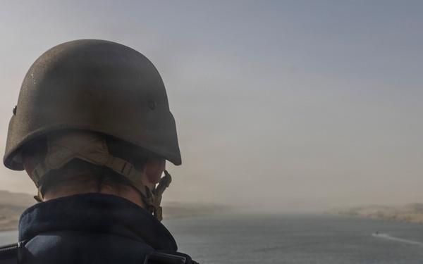 USS Delbert D. Black (DDG 119) Transits the Suez Canal