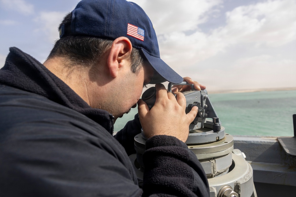 USS Delbert D. Black (DDG 119) Transits the Suez Canal