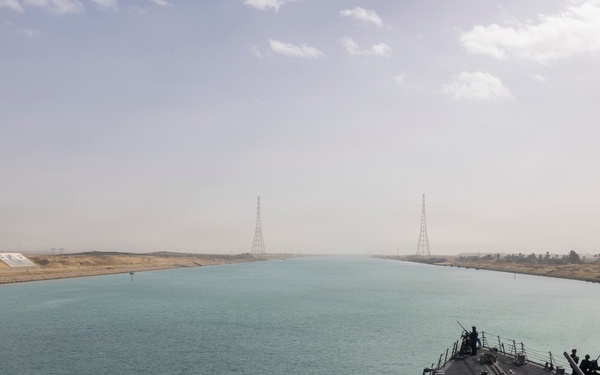 USS Delbert D. Black (DDG 119) Transits the Suez Canal