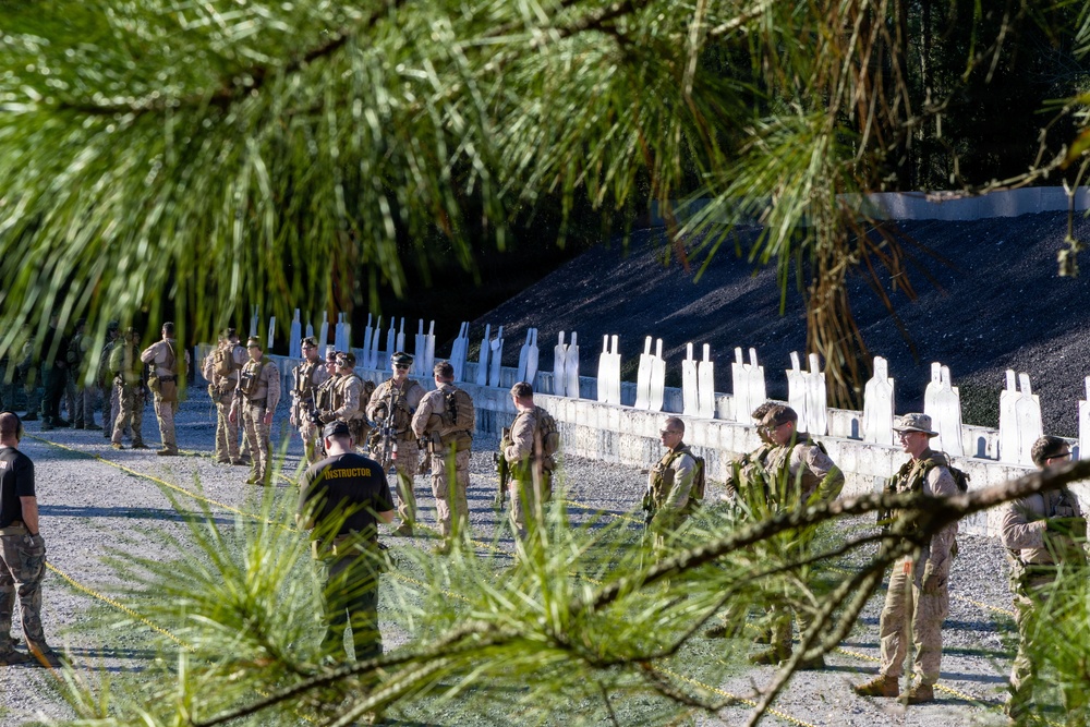 U.S. Marines with the 24th Marine Expeditionary Unit, conduct rifle and pistol drills
