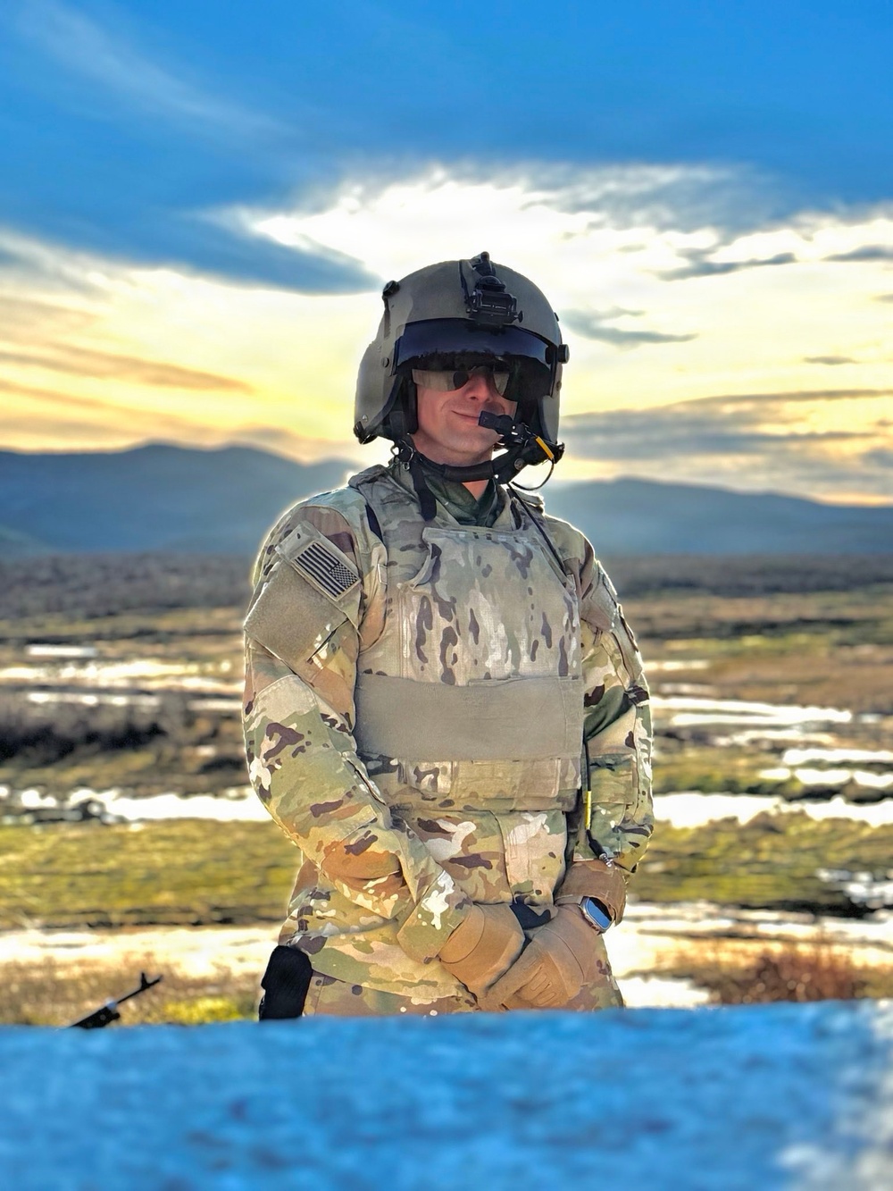 Chief Warrant Officer 3 James Hilton leads aerial gunneries