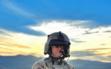 Chief Warrant Officer 3 James Hilton leads aerial gunneries