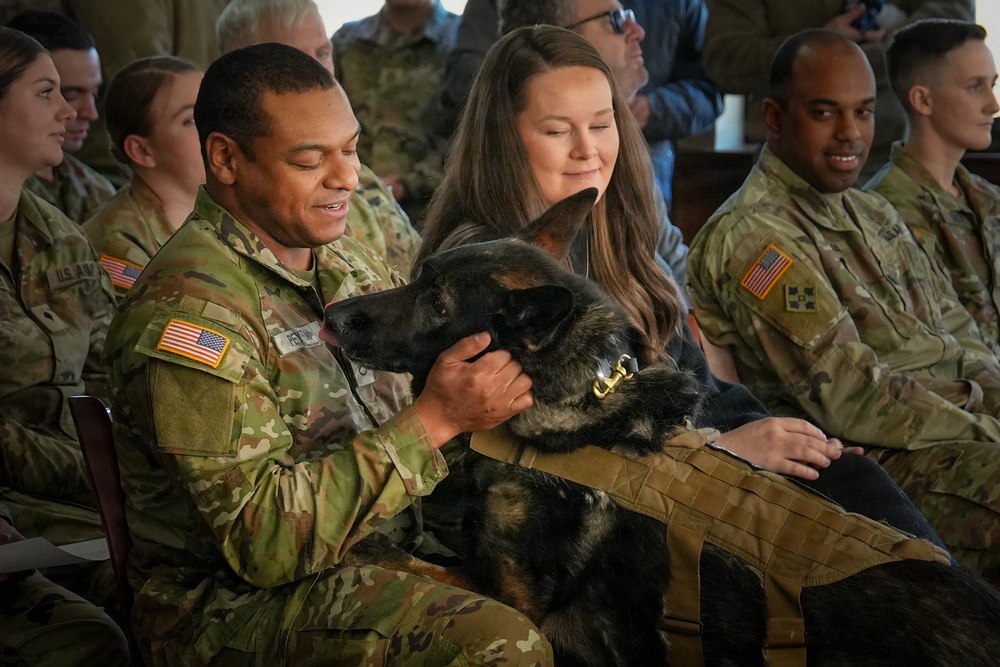 Retirement Ceremony for MWD Nick