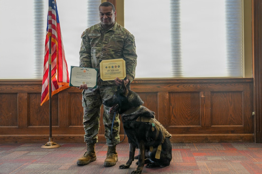 Retirement Ceremony for MWD Nick