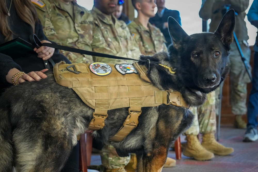 Retirement Ceremony for MWD Nick