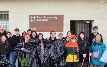 Troop 324 conducts youth-led environmental conservation service project at USAG Stuttgart