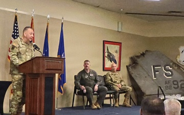 Chief Manamon Passes Enlisted Leadership of the 188th Wing to Chief Weaver