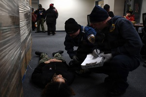 AFN Radio News- USS Mount Whitney And Citadel Shield Solid Curtain 2025