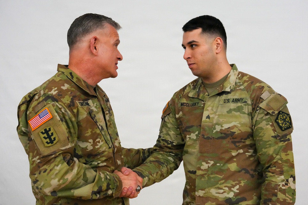 The Judge Advocate General Visits Fort Meade