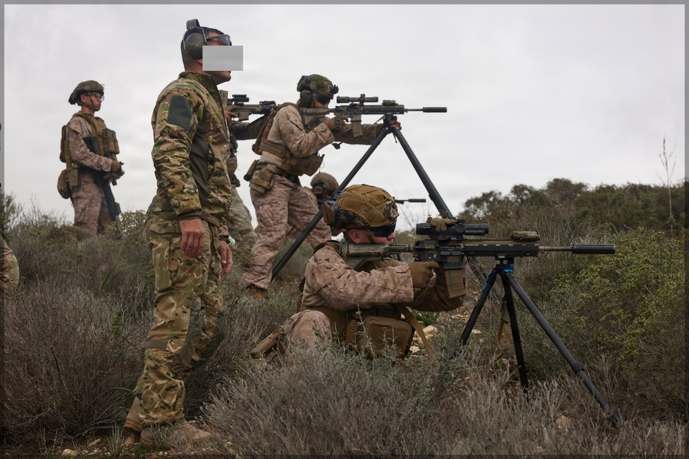 U.S. Marines with FAST Company Europe and Cyprus Special Forces Range Day