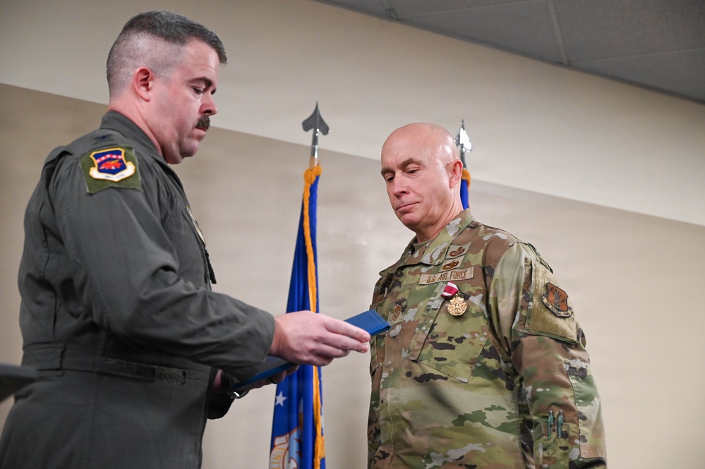 Chief Manamon Passes Enlisted Leadership of the 188th Wing to Chief Weaver