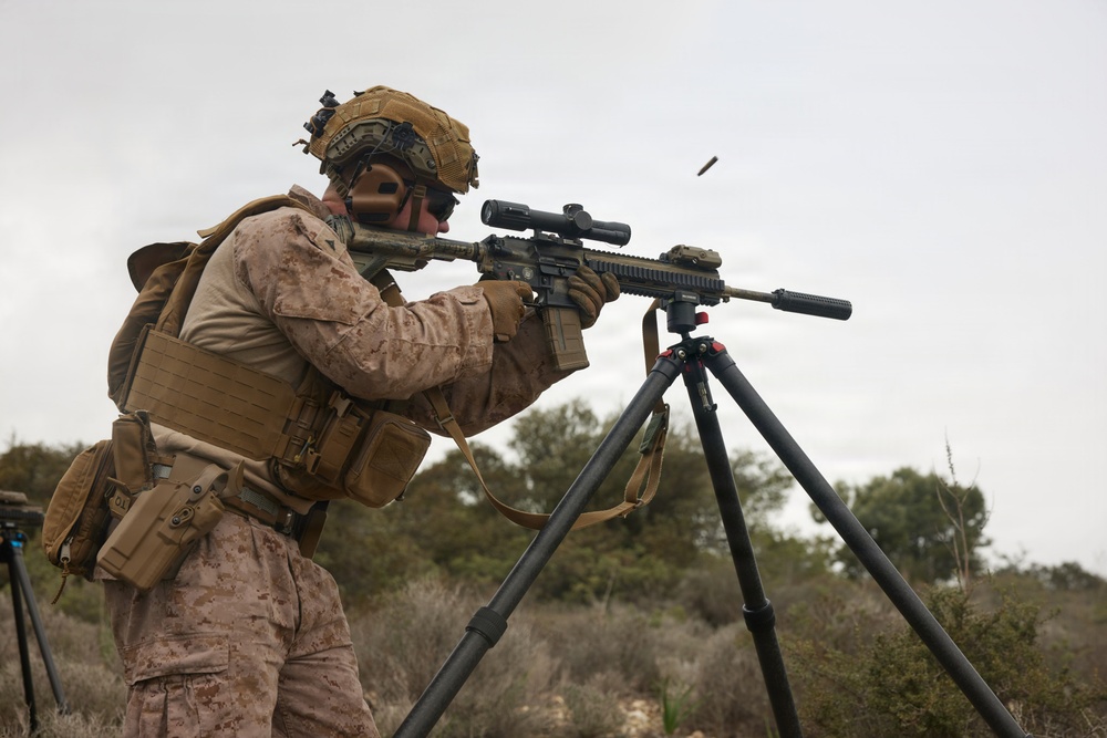 U.S. Marines with FAST Company Europe and Cyprus Special Forces Range Day