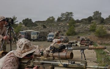 U.S. Marines with FAST Company Europe and Cyprus Special Forces Range Day