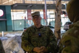 Brig. Gen. Blanchard Visits Soldiers in Patrolling in DC