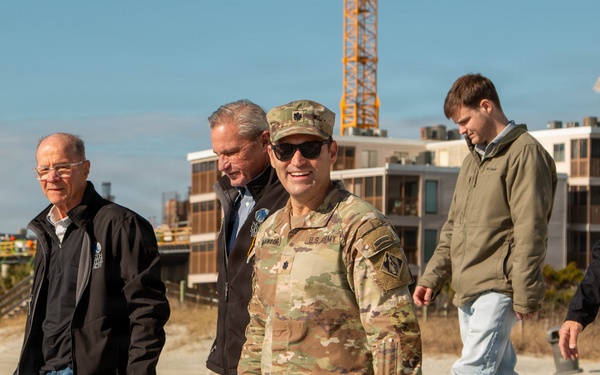 USACE Charleston District Commander Meets with North Myrtle Beach Leaders During Renourishment Site Visit