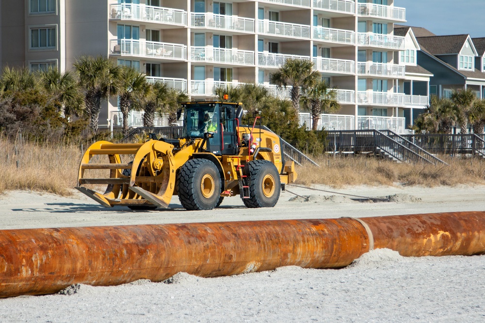 Grand Strand Renourishment Work Continues in North Myrtle Beach