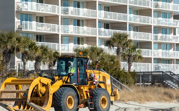 Grand Strand Renourishment Work Continues in North Myrtle Beach