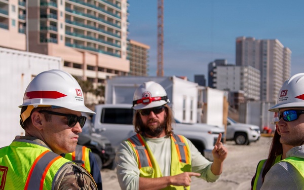 USACE Charleston District Commander Meets with North Myrtle Beach Leaders During Renourishment Site Visit