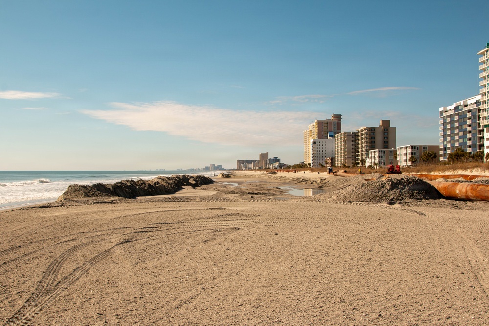Grand Strand Renourishment Work Continues in North Myrtle Beach