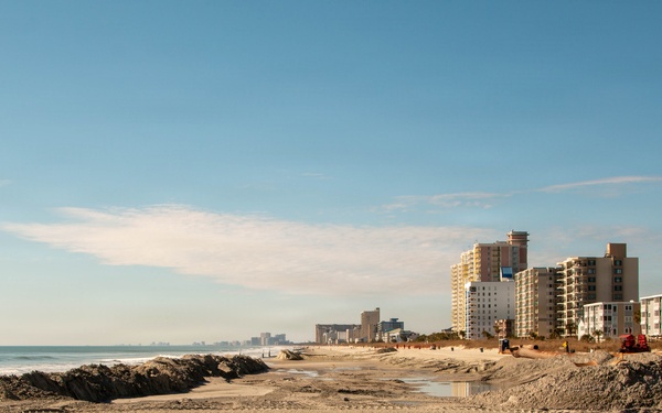 Grand Strand Renourishment Work Continues in North Myrtle Beach
