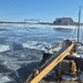 Coast Guard cutter conducts icebreaking operations in the Delaware River