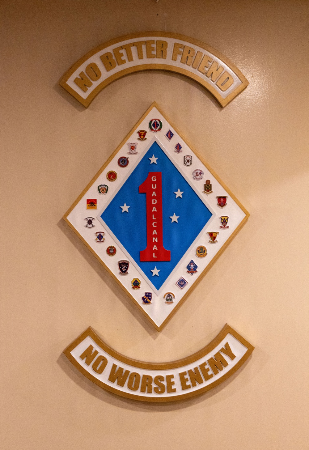 1st Marine Division unveils Blue Diamond Plaque at Pub 1795