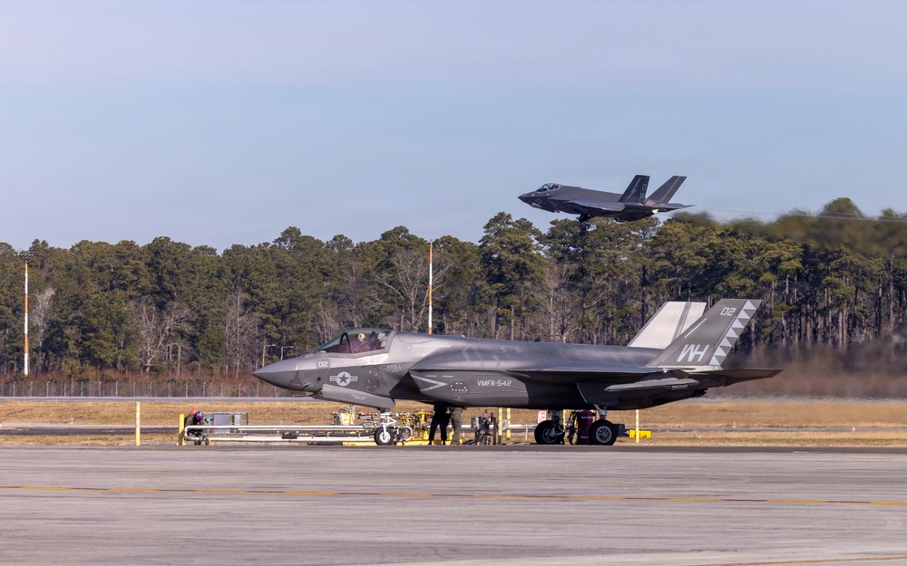 F-35 Lightning II flight operations during Atlantic Lightning 26-1