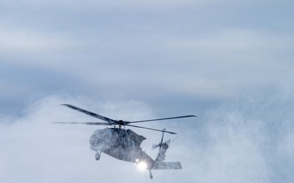Northern Strike 26-1 UH-60 Black Hawk Snow Landing