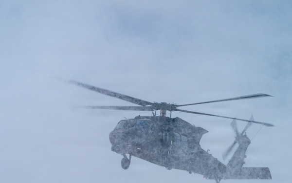 Northern Strike 26-1 UH-60 Black Hawk Snow Landing