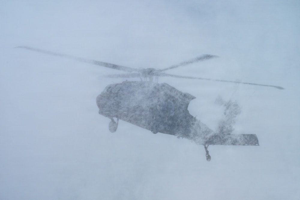 Northern Strike 26-1 UH-60 Black Hawk Snow Landing