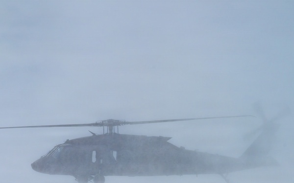 Northern Strike 26-1 UH-60 Black Hawk Snow Landing