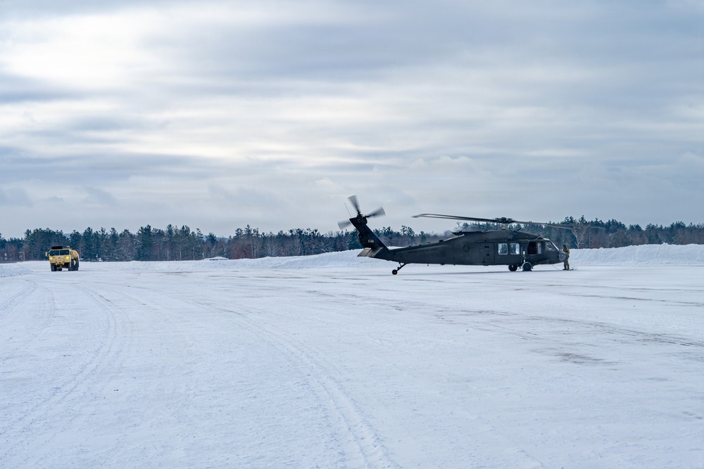 Northern Strike 26-1 UH-60 Black Hawk Snow Landing