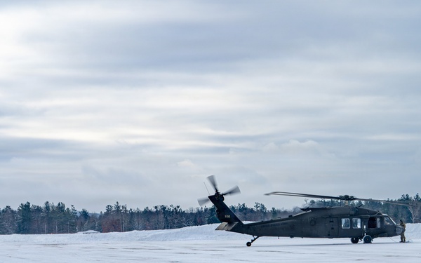 Northern Strike 26-1 UH-60 Black Hawk Snow Landing