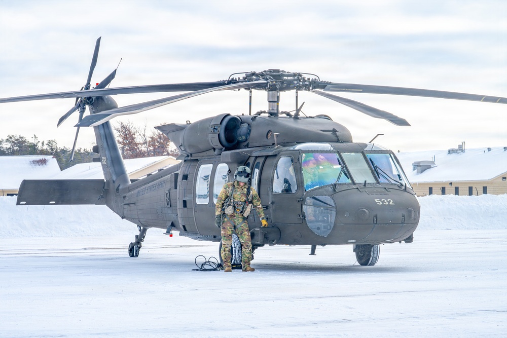 Northern Strike 26-1 UH-60 Black Hawk Snow Landing
