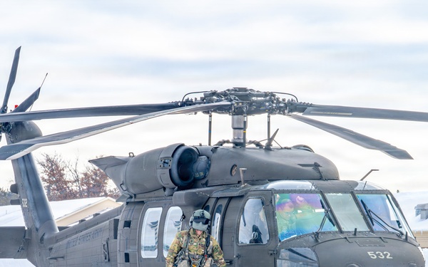 Northern Strike 26-1 UH-60 Black Hawk Snow Landing