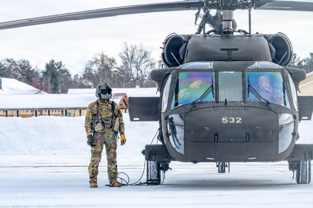 Northern Strike 26-1 UH-60 Black Hawk Snow Landing