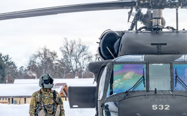 Northern Strike 26-1 UH-60 Black Hawk Snow Landing