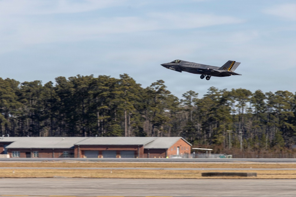 F-35 Lightning II flight operations during Atlantic Lightning 26-1