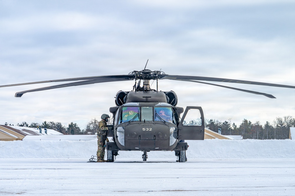 Northern Strike 26-1 UH-60 Black Hawk Snow Landing