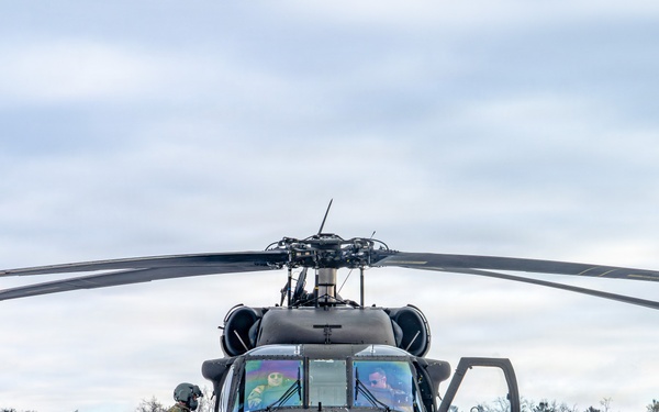 Northern Strike 26-1 UH-60 Black Hawk Snow Landing
