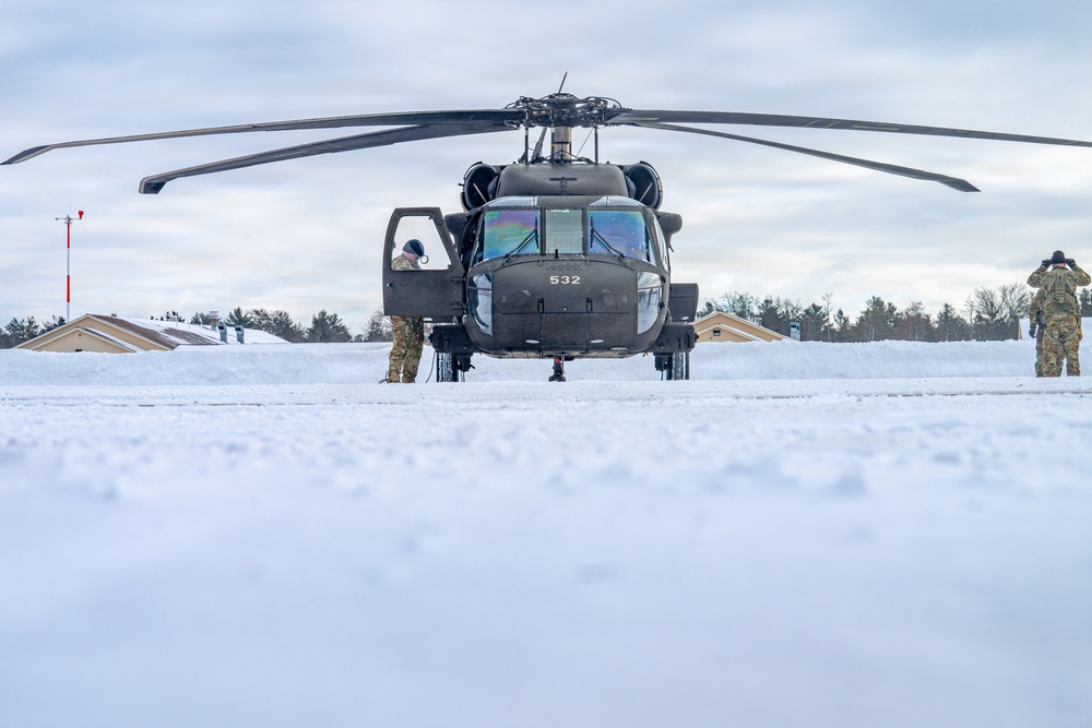 Northern Strike 26-1 UH-60 Black Hawk Snow Landing