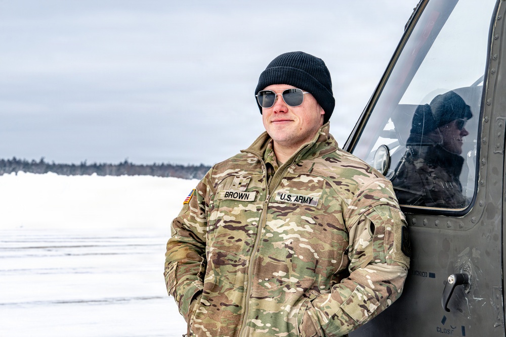 Northern Strike 26-1 UH-60 Black Hawk Snow Landing