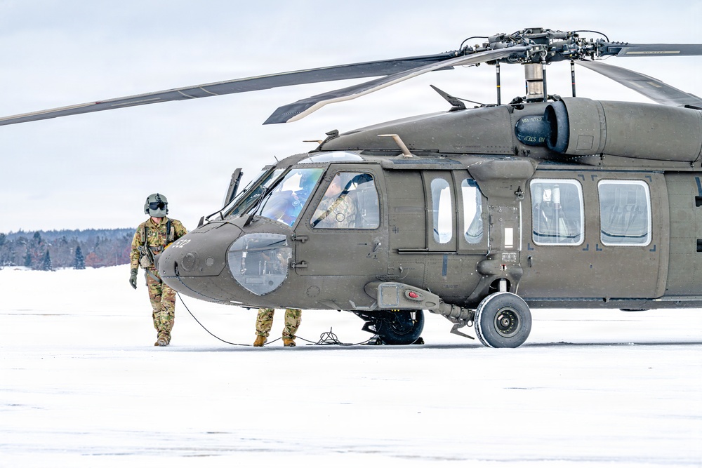 Northern Strike 26-1 UH-60 Black Hawk Snow Landing