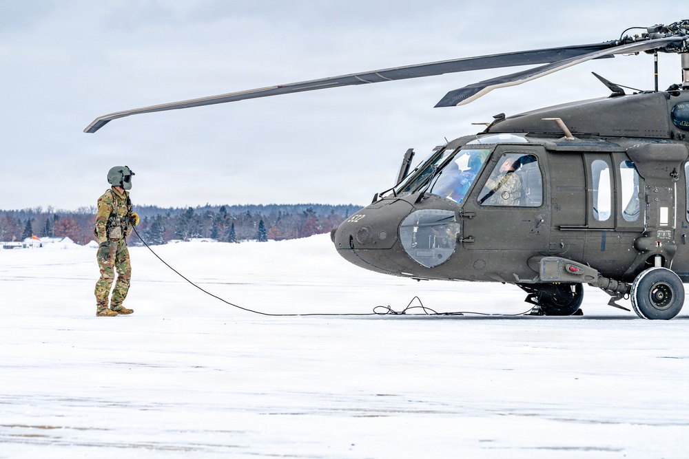 Northern Strike 26-1 UH-60 Black Hawk Snow Landing