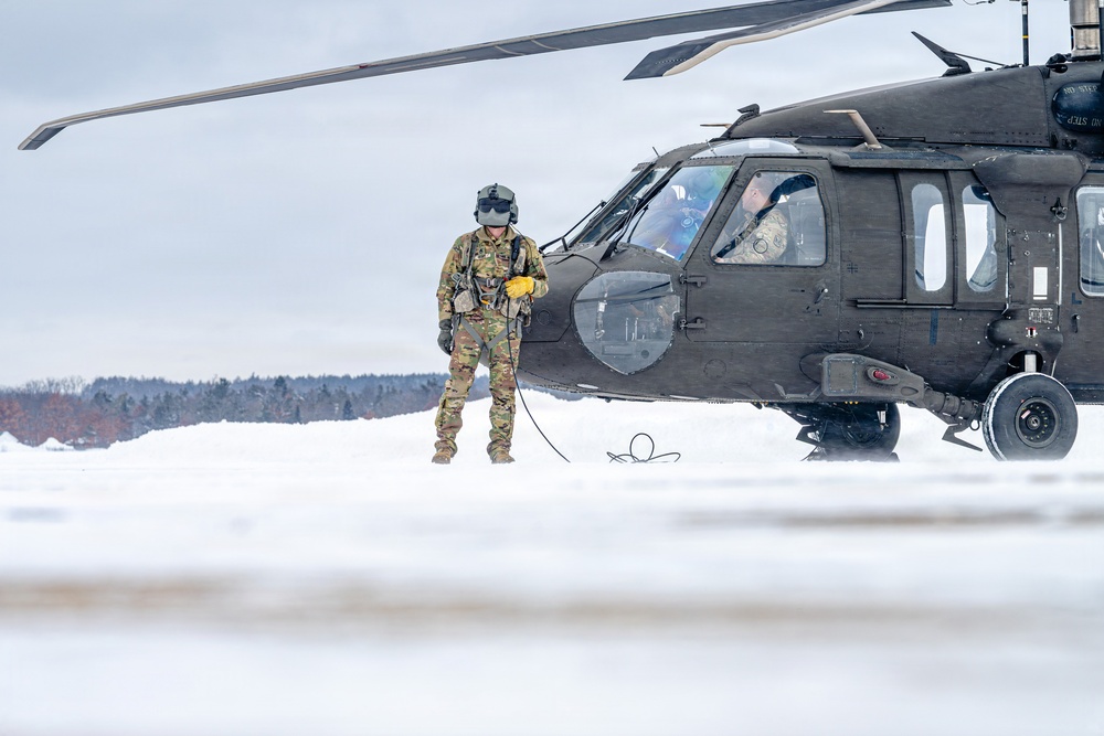Northern Strike 26-1 UH-60 Black Hawk Snow Landing