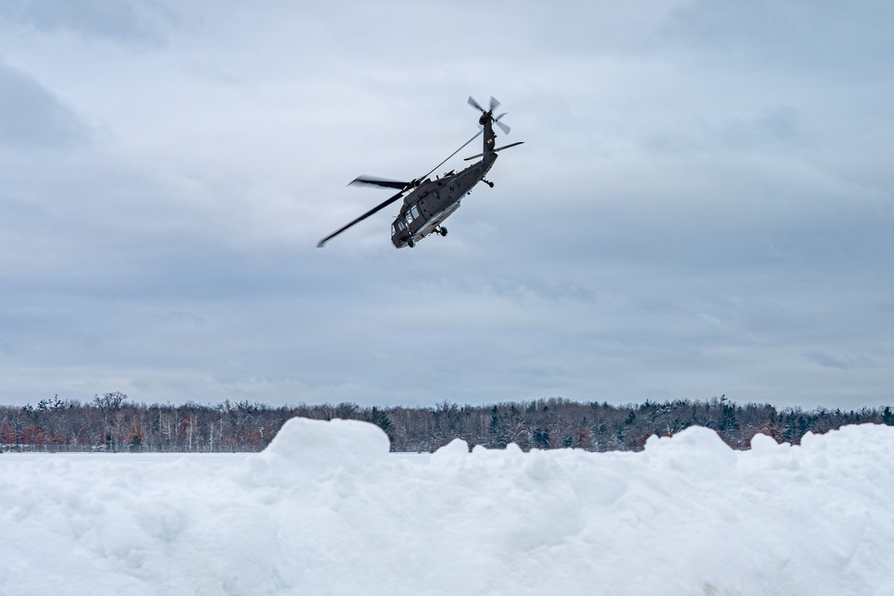 Northern Strike 26-1 UH-60 Black Hawk Snow Landing