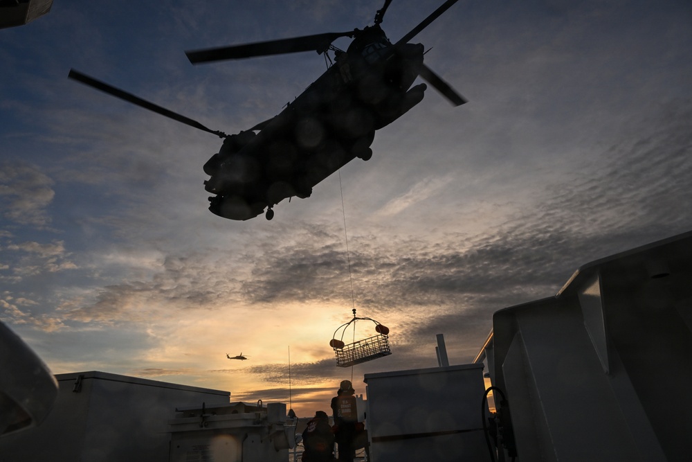 Sentinel-class USCGC Florence Finch trains with the U.S. Army 160th Special Operations Aviation Regiment (SOAR) “Night Stalkers”