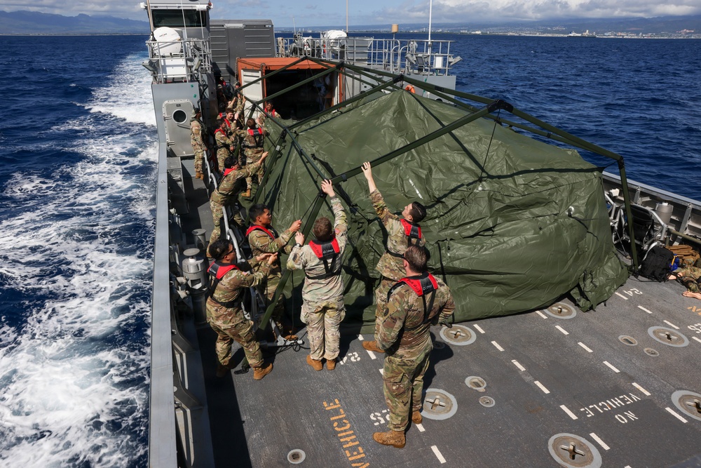 Army Medics Train Maritime Casualty Evacuation Off Coast of Hawaii